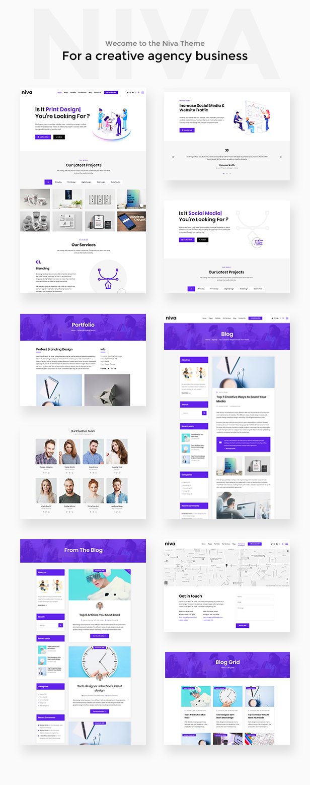 Niva -  Creative Agency WordPress Theme - 3